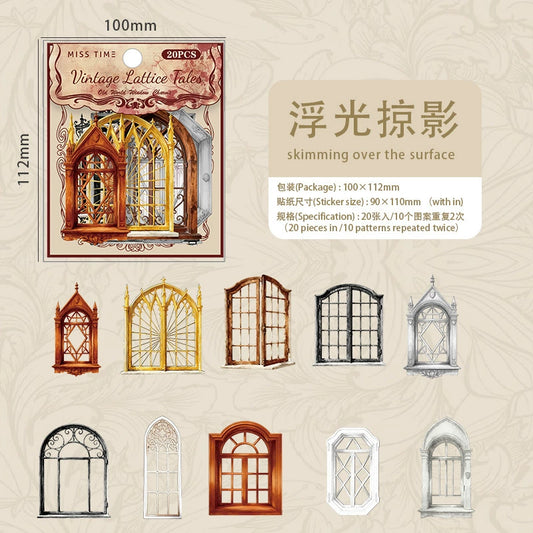 #20382 Vintage Window Series Sticker