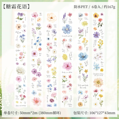 #03183 Flower  Series Precut Tape Set 6 Rolls