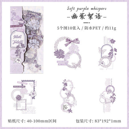 #02997 Flower Tag Series Sticker