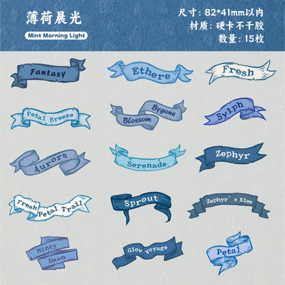 A1#20387 Reverie Word Tag Series Sticker