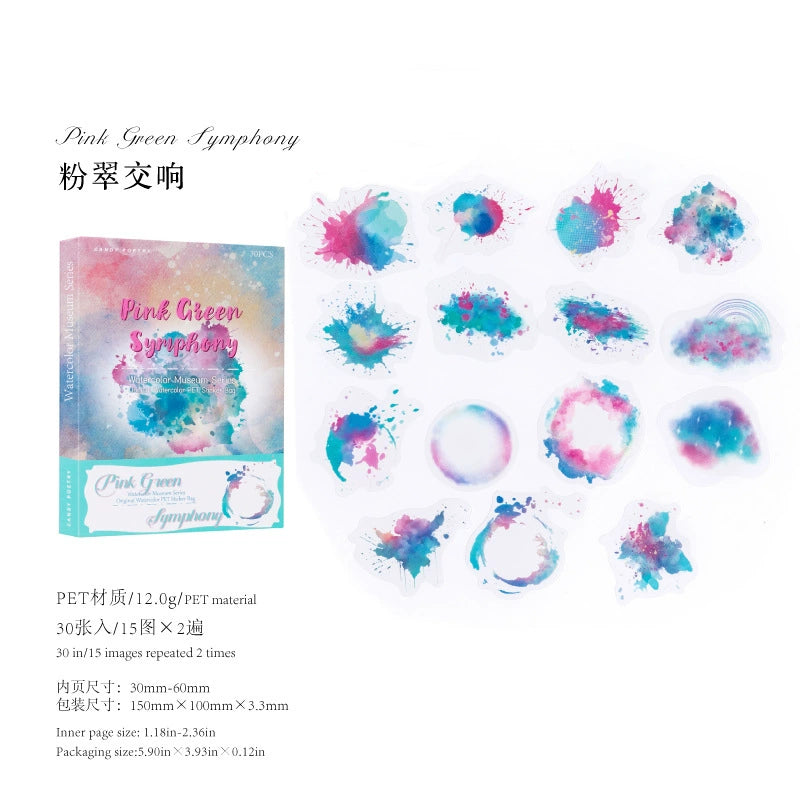 #20497 Watercolor Museum Series Sticker