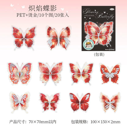 #02941 Shinny Butterfly Series Sticker