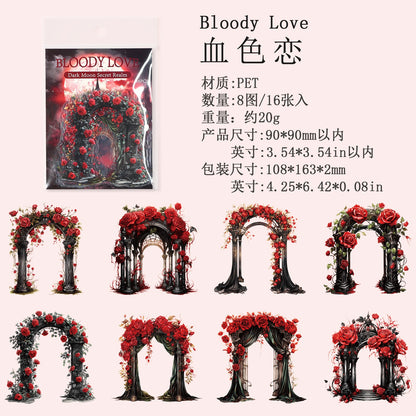 #20024 Gothic Flower Gate Series Sticker