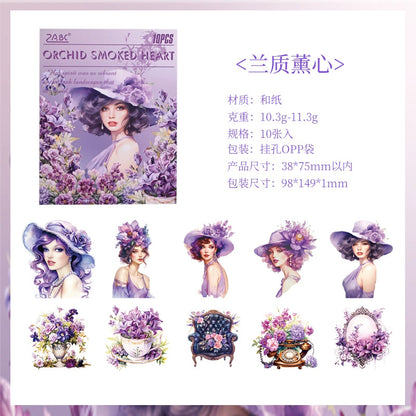 K1#20204 Flower Lady Series Sticker
