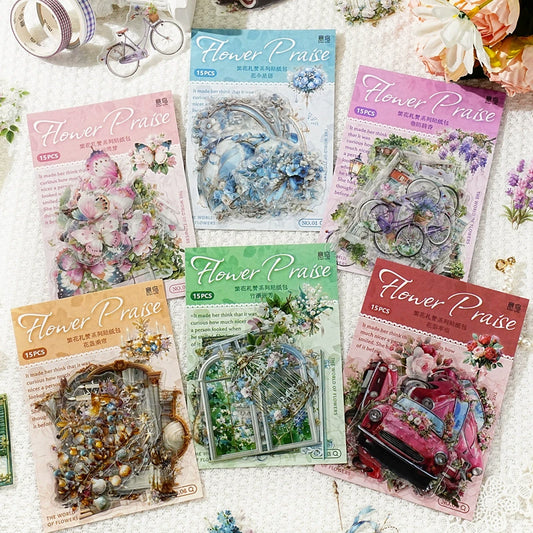 #02945 Flower Praise Series Sticker