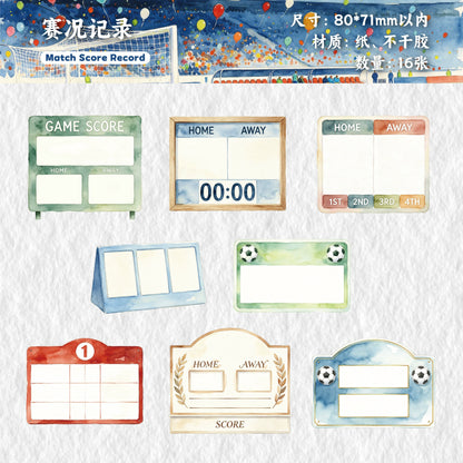 H1#02532 Hardcard Sticker 绿茵系列