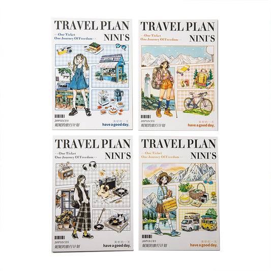 #02965 NiNi's Travel Plan Series Sticker Book