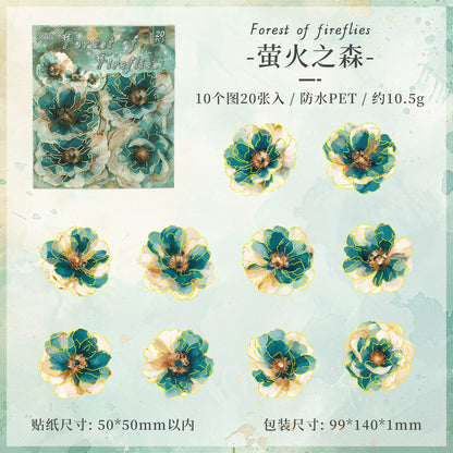 #20074 Gilded Flower Series Sticker