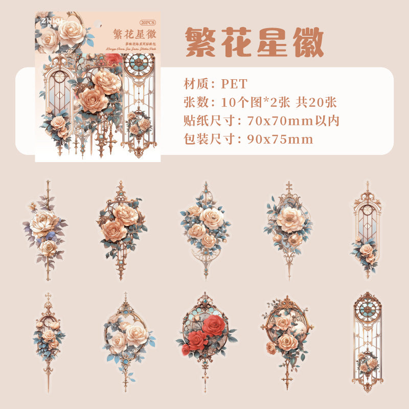 #02374 Flower Everywhere Series Sticker