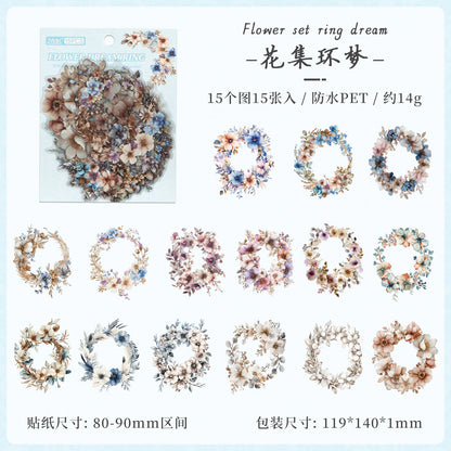 #20102 Vintage Flower Series Sticker