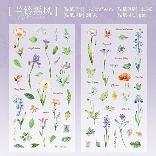 #20474 Greenery and Flower Series Sticker