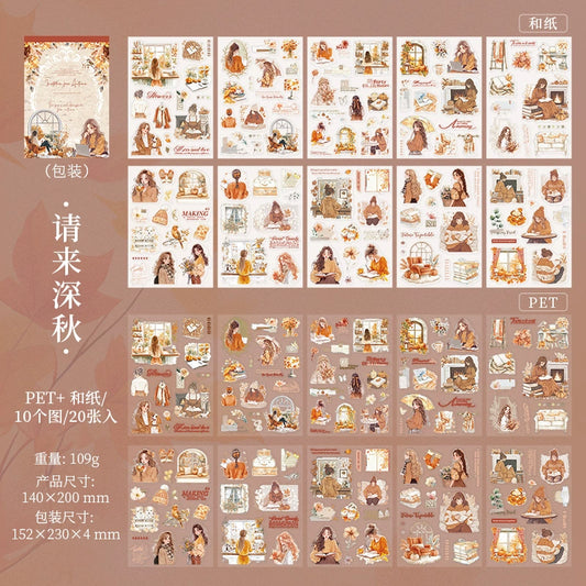 #20087 Autumn Live Series Sticker Book