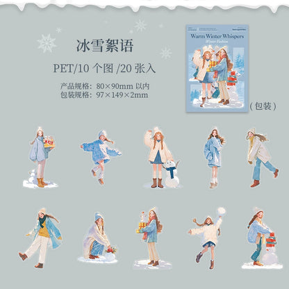 #20196 Winter Girl Series Sticker
