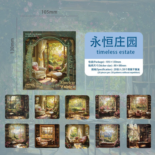 #20473 Window Scenery Series Sticker