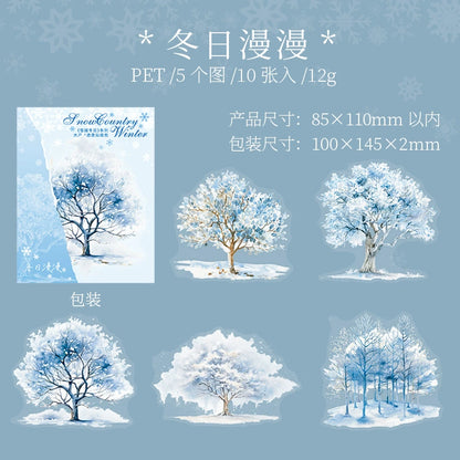 B1#20439 Winter Scenery Series Sticker