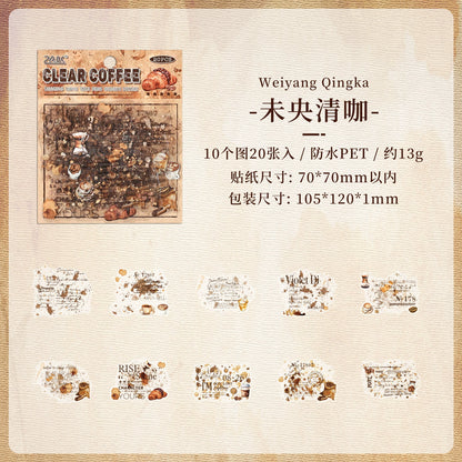 #20567 Coffee Trace Series Sticker