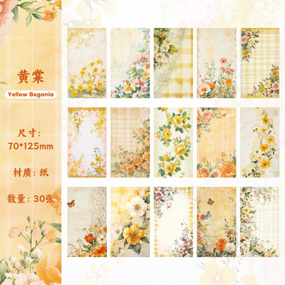 #02976 Flower Background Series Paper Book