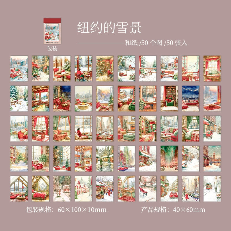 #20195 Snow Village Series Sticker Book