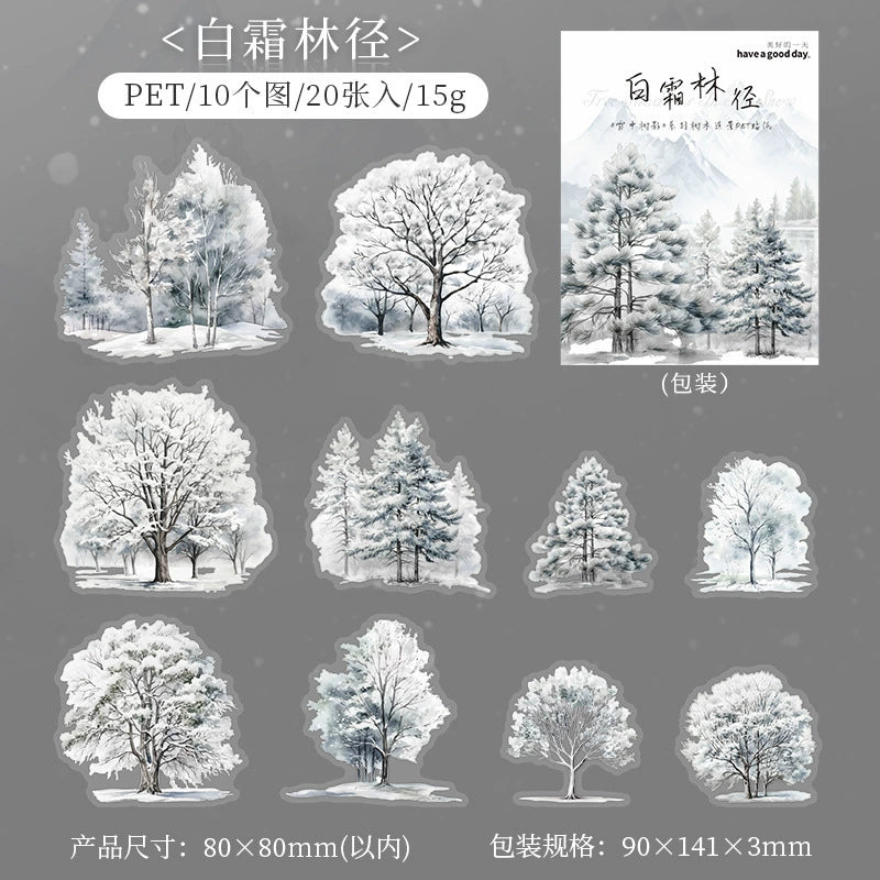 #20242 Winter Snow Tree Series Sticker
