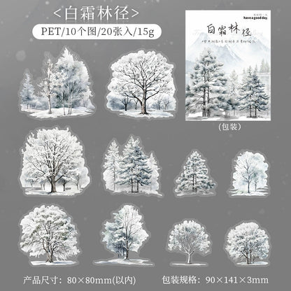 #20242 Winter Snow Tree Series Sticker