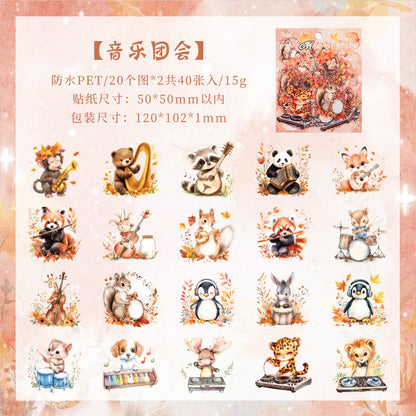 #20123 Adorable Animal Party Series Sticker
