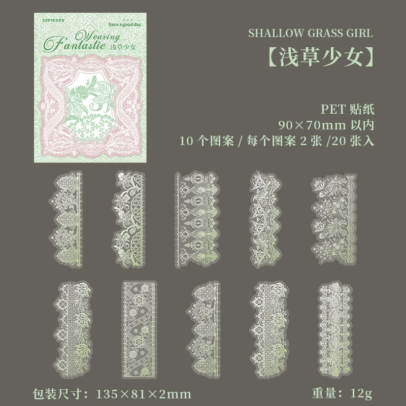 #20188 Lace Strip Series Sticker