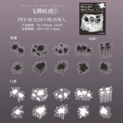 #20157 Black and White Imprint Series Sticker