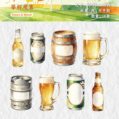 H1#02532 Hardcard Sticker 绿茵系列