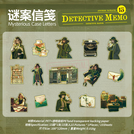 #20164 Detective Memo Series Sticker