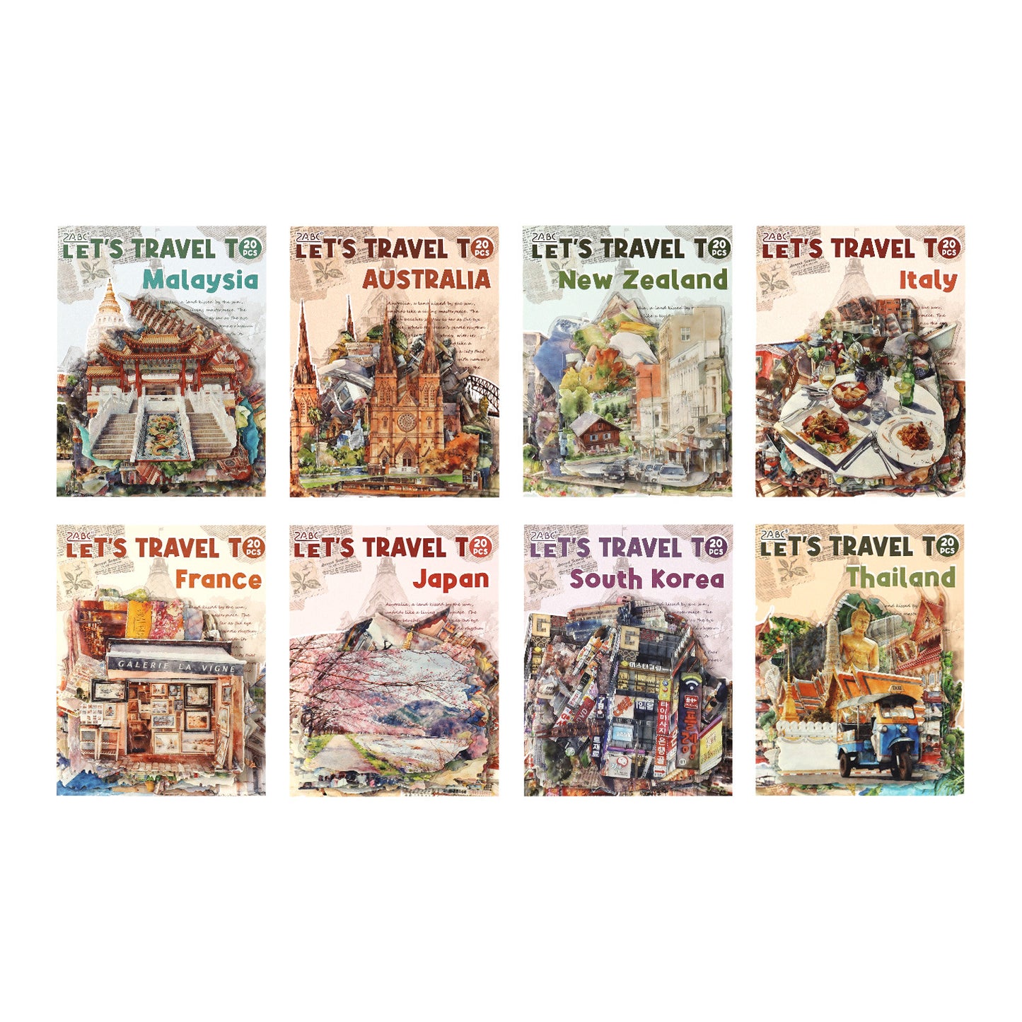 #20568 Let's Travel Series Sticker