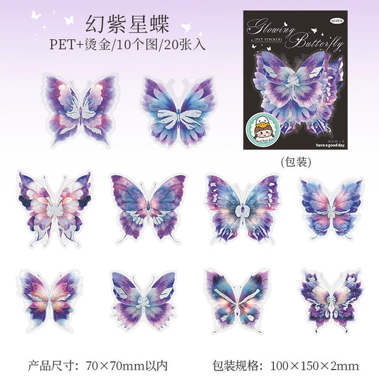 #02941 Shinny Butterfly Series Sticker