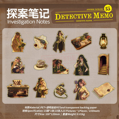 #20164 Detective Memo Series Sticker