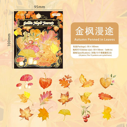 #20014 Autumn Leaves Series Sticker