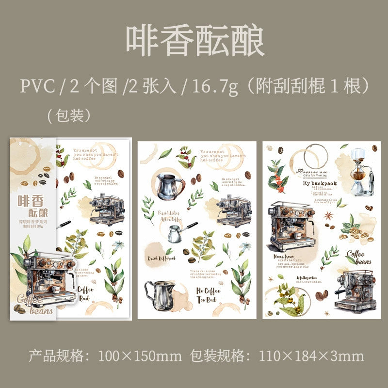 #20316 Coffee Series Transfer Sticker