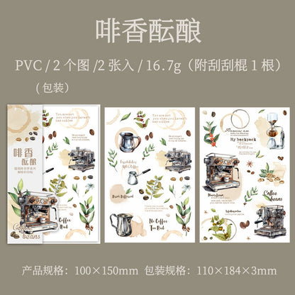 #20316 Coffee Series Transfer Sticker