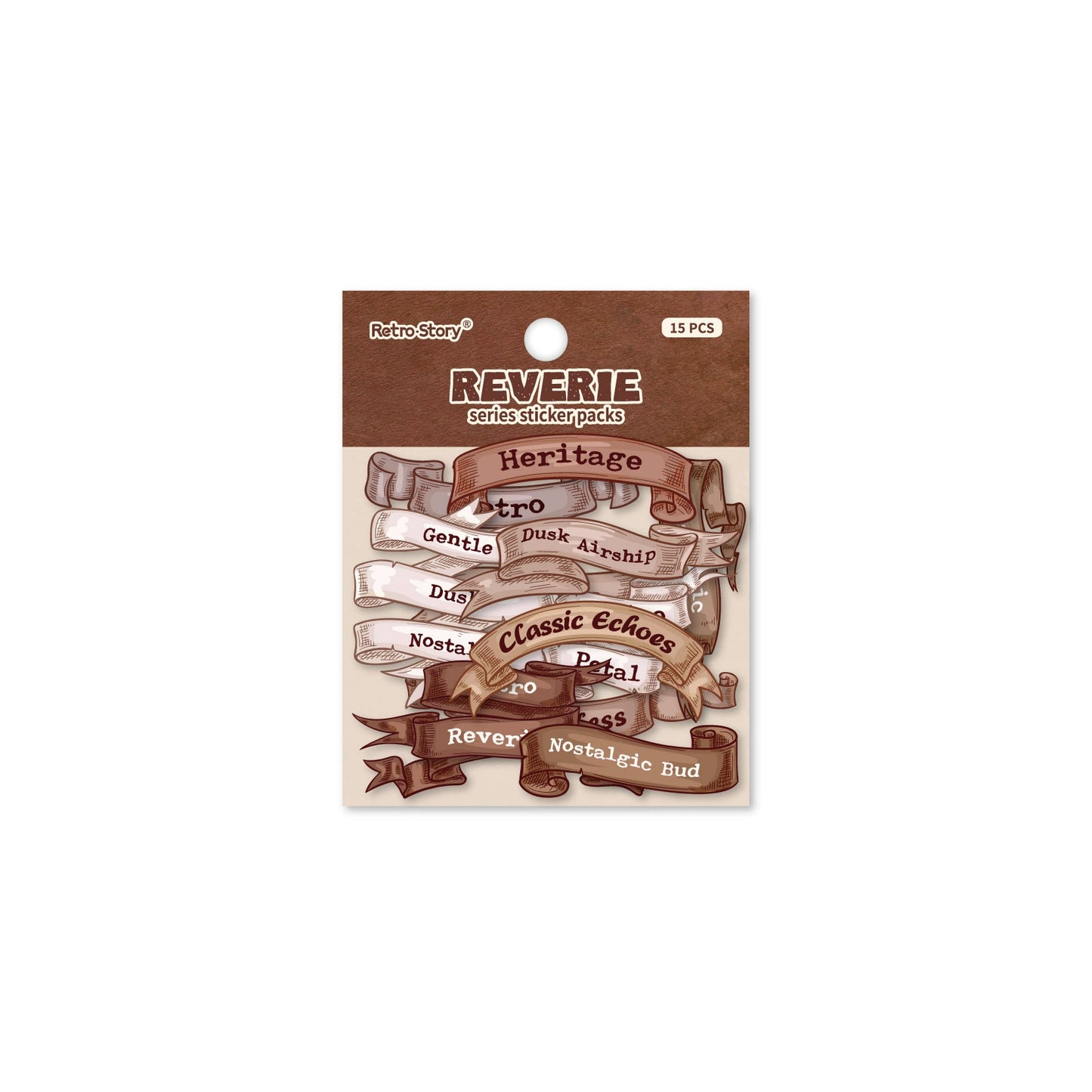 A1#20387 Reverie Word Tag Series Sticker