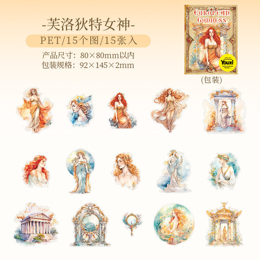 #02938 European Goddesses Series Sticker