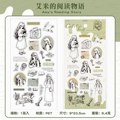 #20555 Girl's Fruit Story Series Sticker