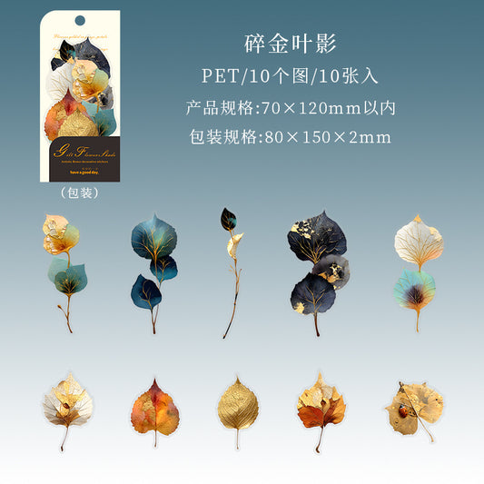 #20045 Golden Flower Series Sticker
