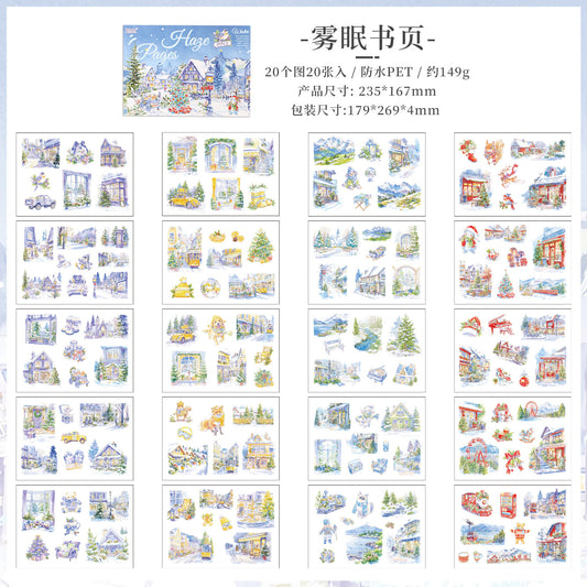 #20073 Four Seasons Scenery Series Sticker Book