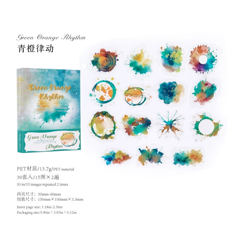 #20497 Watercolor Museum Series Sticker