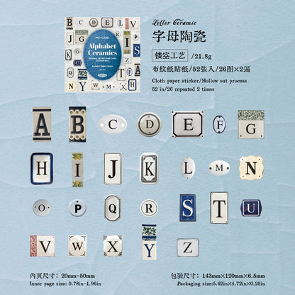 #02907 Letter Series Sticker