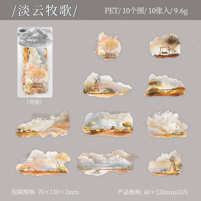 #20084 Colorful Scenery Series Sticker