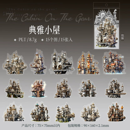 #20124 House on Gear Series Sticker