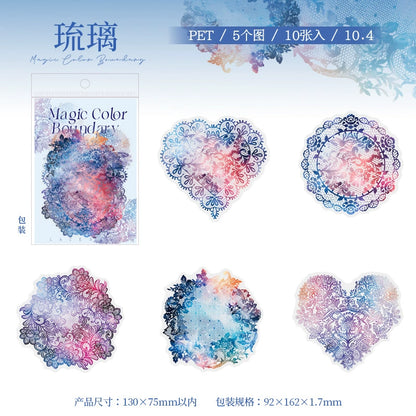 #02898 Shiny Lace Series Sticker