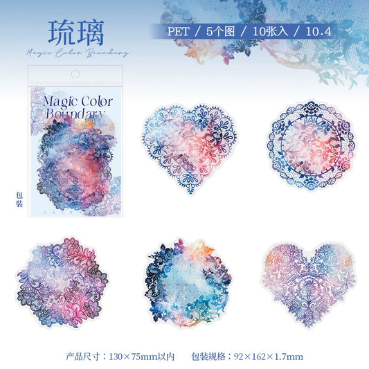 #02898 Shiny Lace Series Sticker