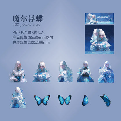 F4#20142 Fairy and Flower Series Sticker
