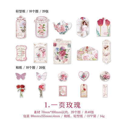 #20478 Romantic Tag Series Sticker
