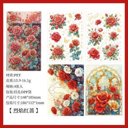 A1#20396 Shiny Rose Series Sticker