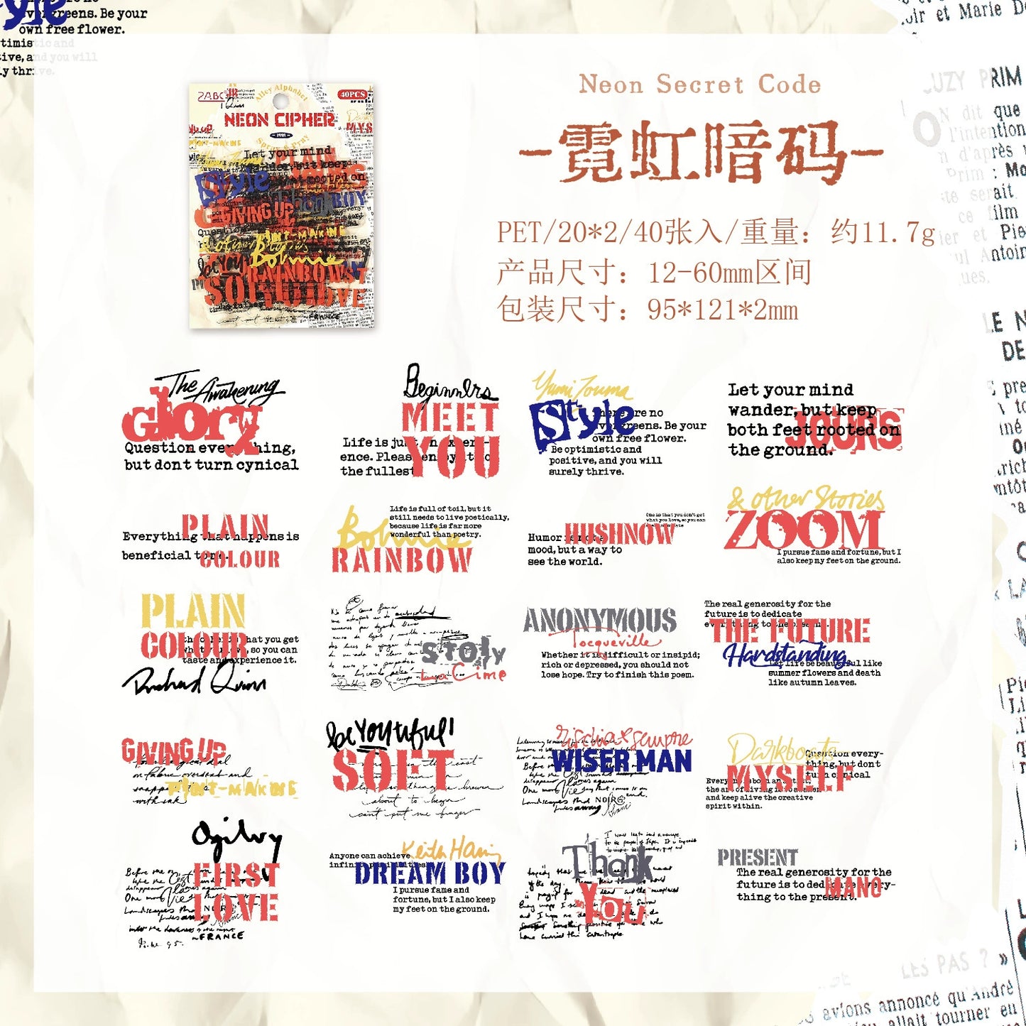 #20359 Word Strip Series Sticker
